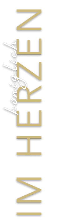 Schriftzug königliche Herzen